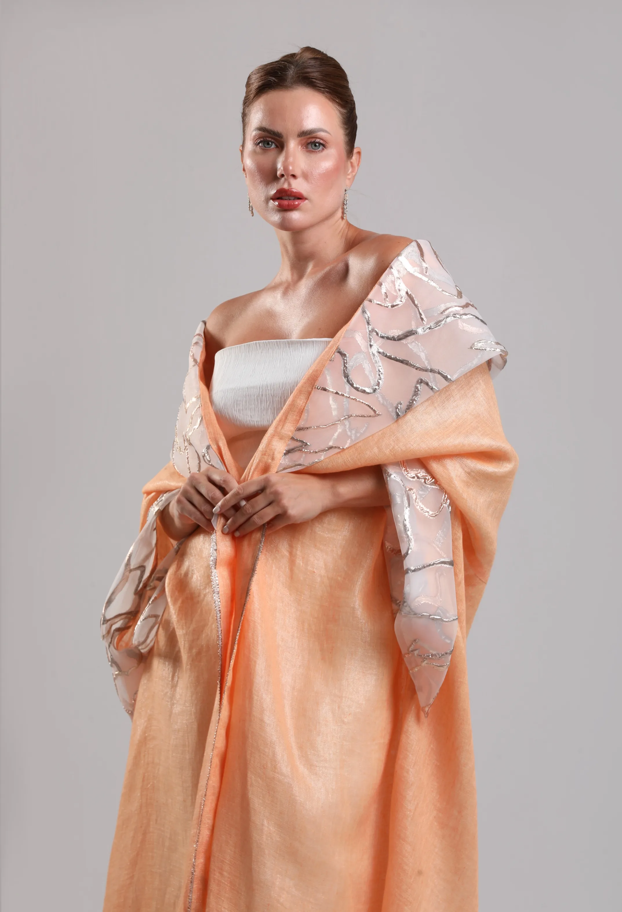 بشت لينن فاخر  _ الأورنج