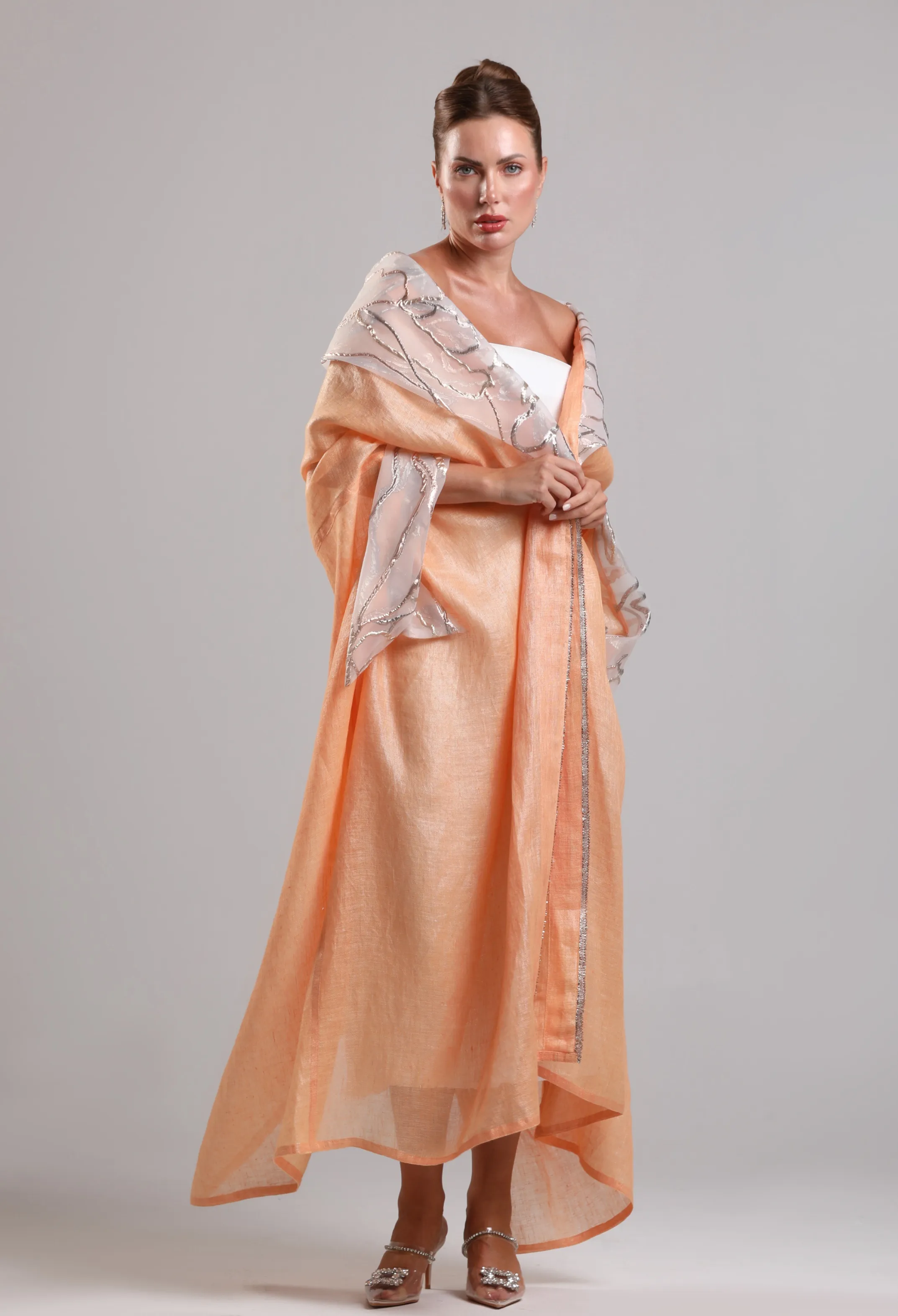 بشت لينن فاخر  _ الأورنج